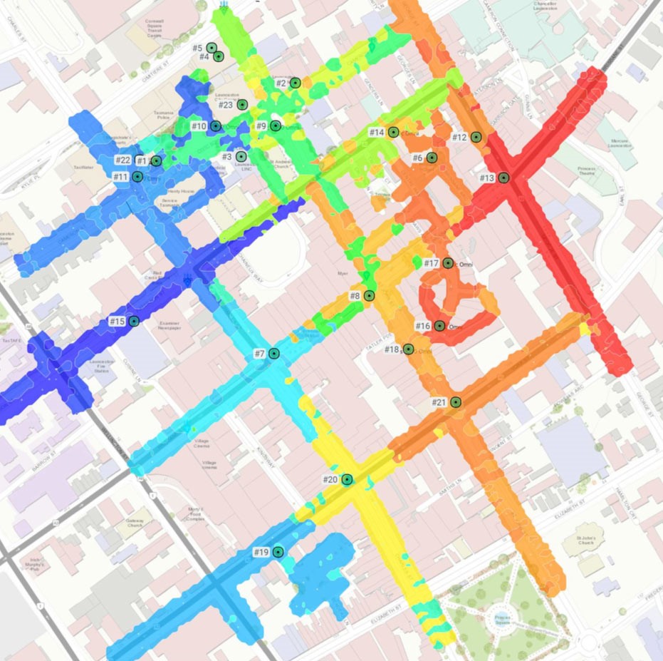 City of Launceston WiFi AP Site Survey